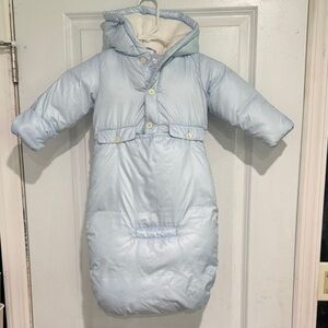 Cozy Blue Baby Stroller/ Bunting